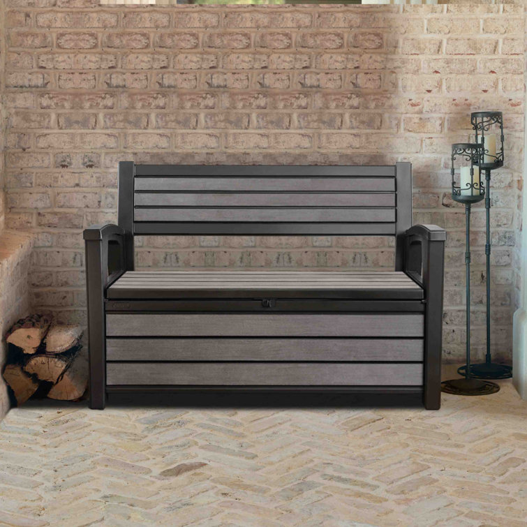 Outdoor resin deals bench with storage